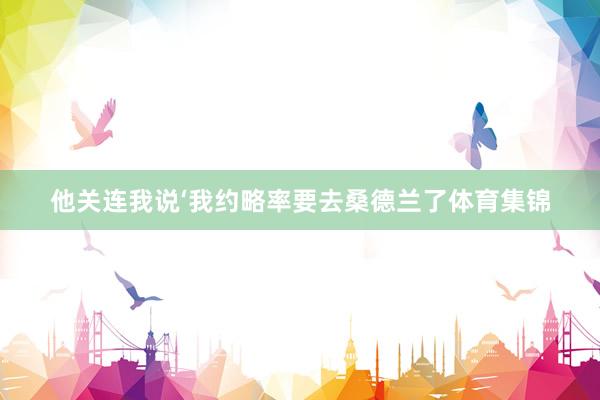 他关连我说‘我约略率要去桑德兰了体育集锦