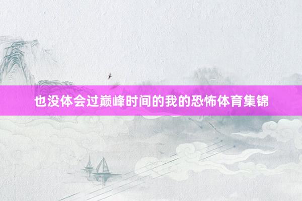 也没体会过巅峰时间的我的恐怖体育集锦