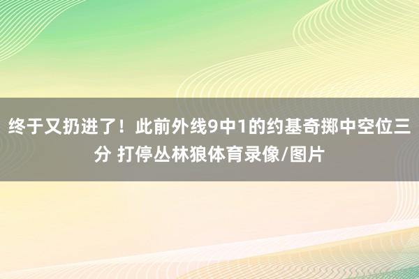 终于又扔进了！此前外线9中1的约基奇掷中空位三分 打停丛林狼体育录像/图片