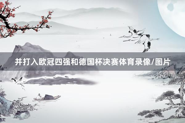 并打入欧冠四强和德国杯决赛体育录像/图片